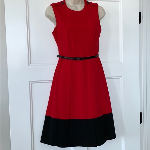 Calvin Klein Belted Dress - Picture 2 of 8